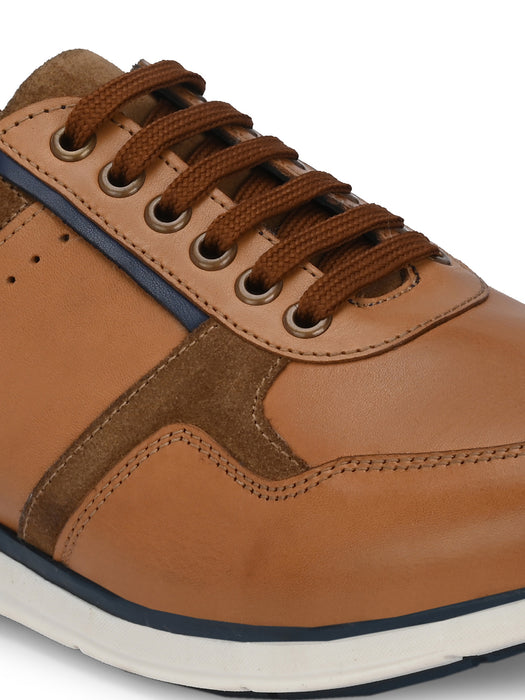 Flecker Mens Leather Sneakers