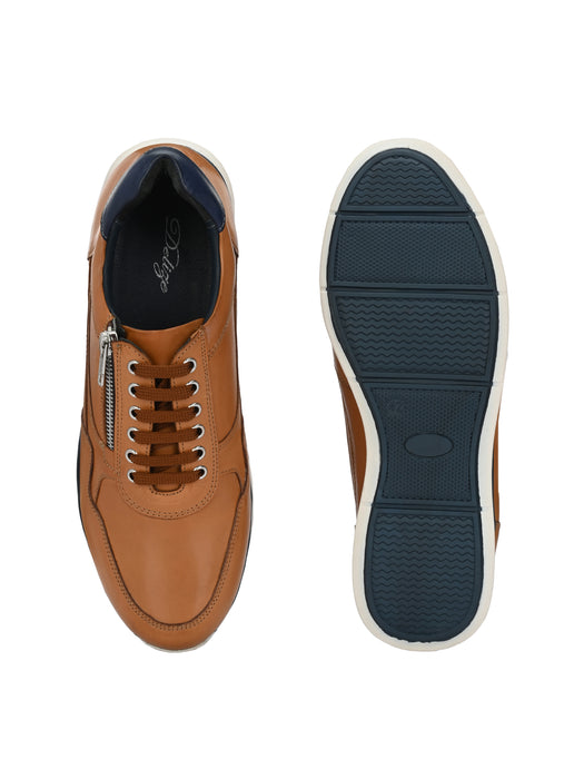 Flecker Mens Leather Sneakers