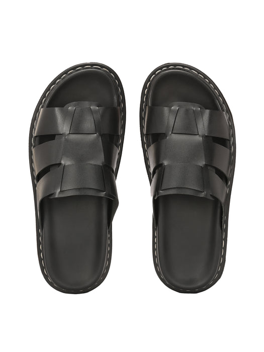 Bruce Men's Leather Slippers