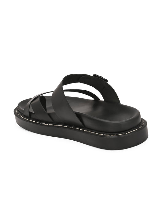 Bruce Men's Slippers with buckle strap