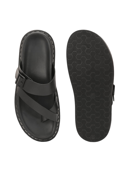 Bruce Men's Slippers with buckle strap