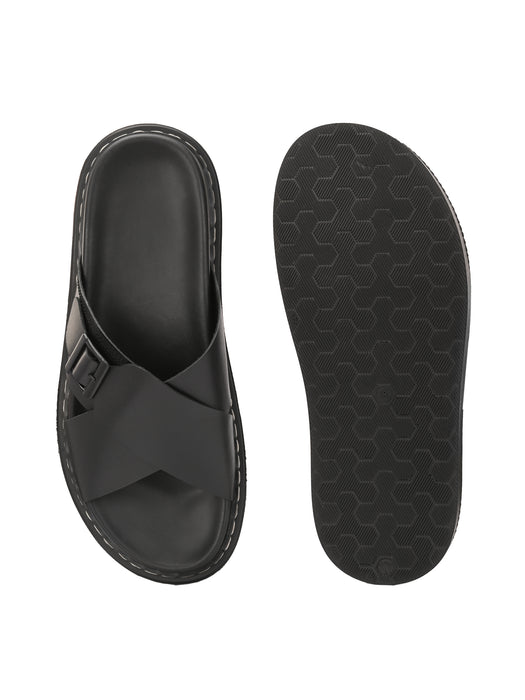 Bruce Men's Slippers with cross strap