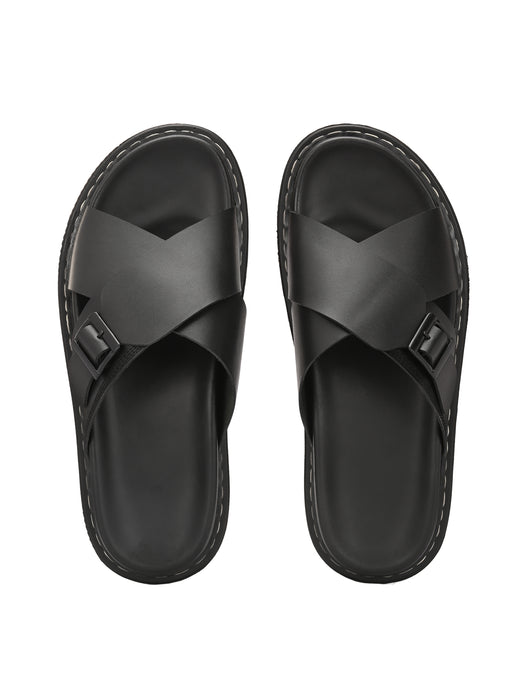 Bruce Men's Slippers with cross strap