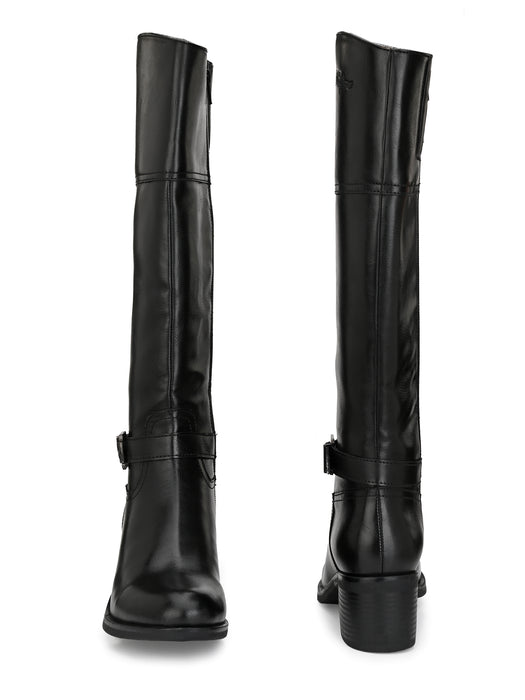 Sydney Long Boots with Ankle Buckle Strap Delize