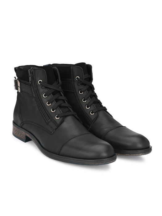 Verona Derby Boots with ankle strap