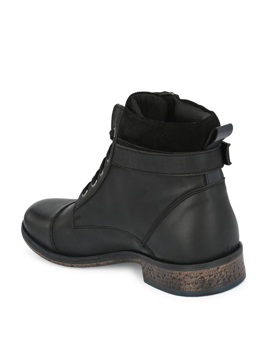 Verona Derby Boots with outside zip