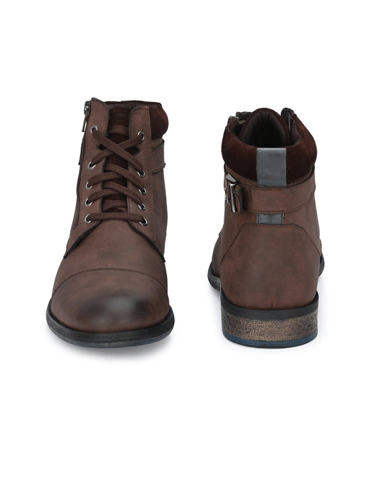 Verona Derby Boots with ankle strap