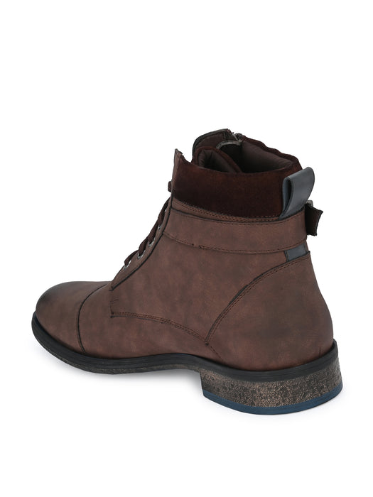 Verona Derby Boots with outside zip