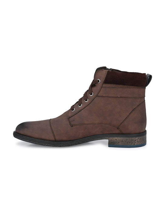 Verona Derby Boots with outside zip