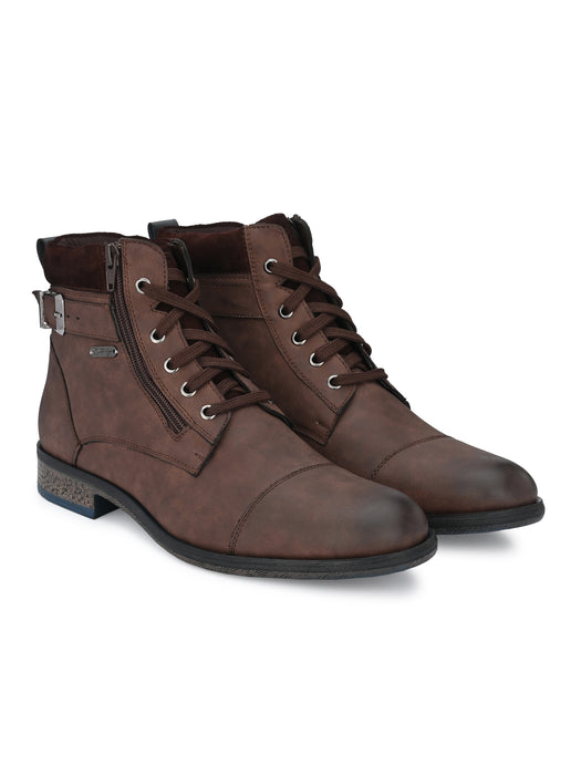 Verona Derby Boots with ankle strap