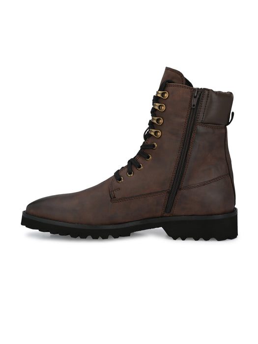 Tresh Derby Boots with Collar