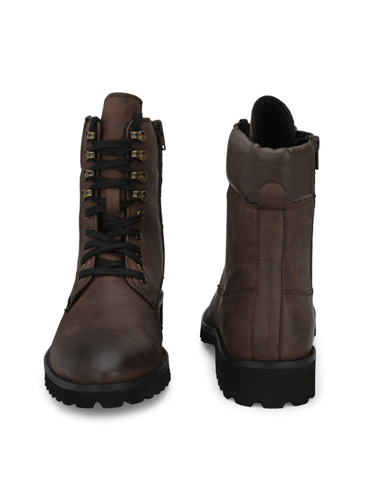 Tresh Derby Boots with Collar