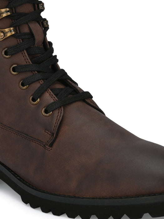 Tresh Derby Boots with Collar