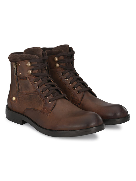 Alex Leather Derby Boots