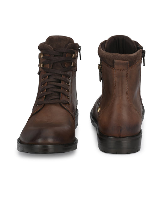 Alex Leather Derby Boots