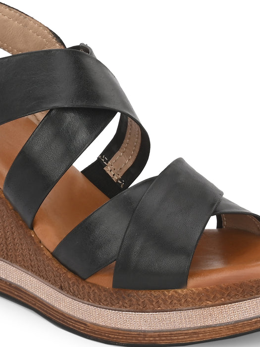 Cross Strap Wedges